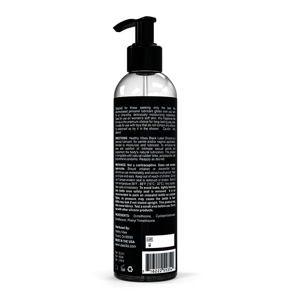 Black Label Silicone-Based Lubricant